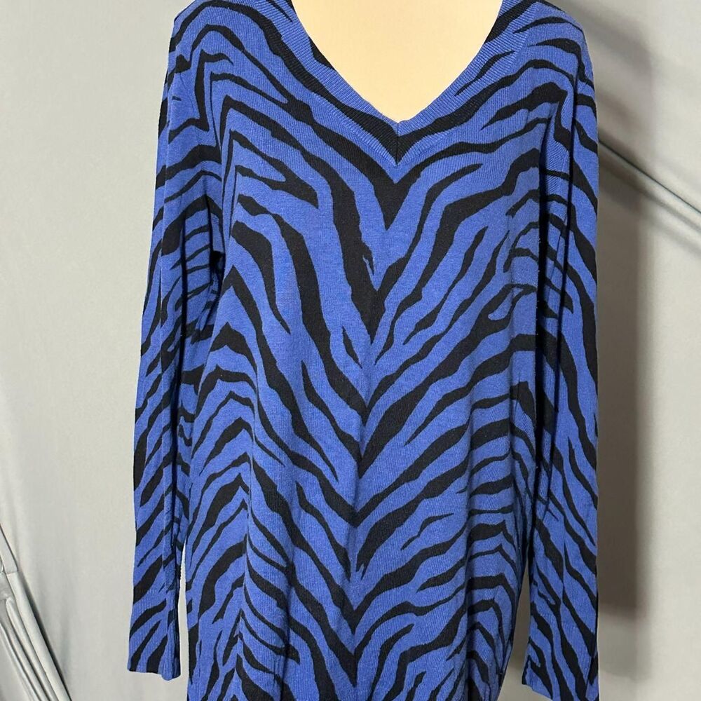 Apt-9 Women's Blue and Navy Jumper